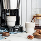 Espresso Cups Set of 2, 4oz Espresso Shot Cups, Mini Coffee Mugs Farmhouse Decor - Image 2