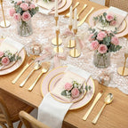 350PCS Pink Disposable Plates - Image 4