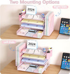 Desk Organizer, 4-Tier Desktop File Organizer - Image 7