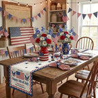 Patriotic Table Runner Decor, 250th Anniversary 4th of July American Flag - Image 5
