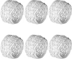 ITOS365 Handmade White Round Mesh Napkin Rings Holder - Image 3
