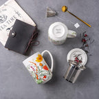 AmorArc Tea Cup With Infuser and Lid, 18oz Loose Leaf Tea Mug With Steeper | - Image 4