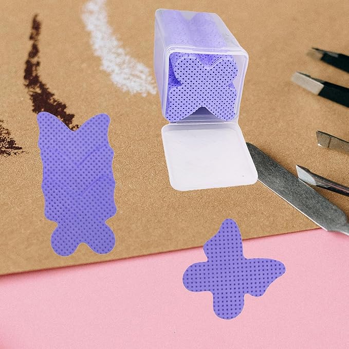 1000 PCS Lint Free Nail Wipes Eyelash Extension Glue Wipes Non-Woven Fabric Lash Glue Nail Polish Remover Cleaning Pads Lash Glue for Lash Extension Supplies
