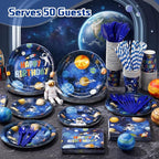 450 Pcs Space Birthday Tableware Set Decorations, Serves 50 | Solar System - Image 6