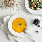 Y YHY Soup Bowls, Pasta Bowl Set of 4, Porcelain Rimmed Bowls, 8 Inches Diameter - Image 5