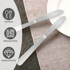 150 Pcs 8.3 Inches Stainless Steel Dinner Knives Spreader Knives Silverware - Image 3
