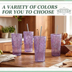 2 Set 20oz Vintage Plastic Tumbler - Image 5