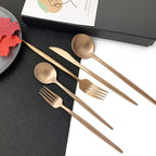 JASHII 18/10 Rose Gold Flatware Set - Image 8