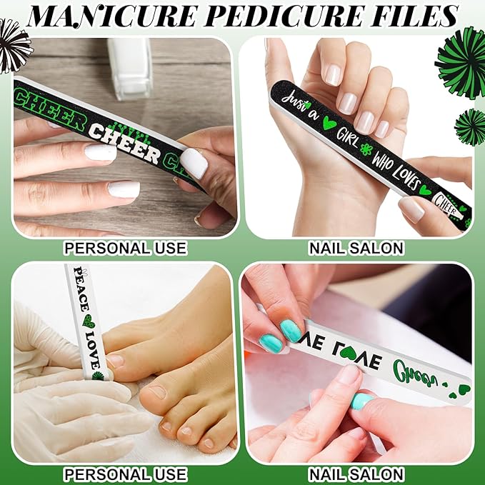 50 Pack Cheerleader Gifts Bulk for Team Funny Cheerleaders Nail Files Party Favors Cheer Gifts Cheerleading Favors for Women Girls Teammates