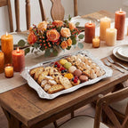 4 Pack 18.9" x 12.8" Large Silver Serving Trays - Image 5