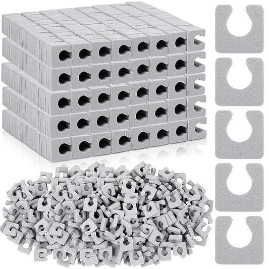 Mumufy 1000 Pcs Individual Toe Separators Bulk Soft Foam Comfortable Pedicure Toe Separators Dividers for Women Men Art Manicure Feet Nail Polish Painting Spa(Gray)