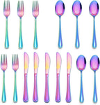 LIANYU 15-Piece Rainbow Kids Silverware Set, Toddler Utensil Flatware Set | by LIANYU