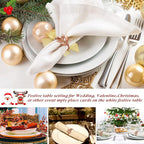 WILLBOND Leaf Napkin Rings Holders Fall Party Napkin Rings - Image 3