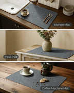 Leetaltree Reversible Faux Leather Placemats and Coasters Set of 16, 12x17 Inch - Image 7