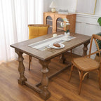 Gernaice Boho Table Runner, Rustic Striped Cotton Linen Farmhouse Table Runners - Image 2