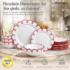 Sango 12-Piece Stoneware Dinnerware Set - Image 2
