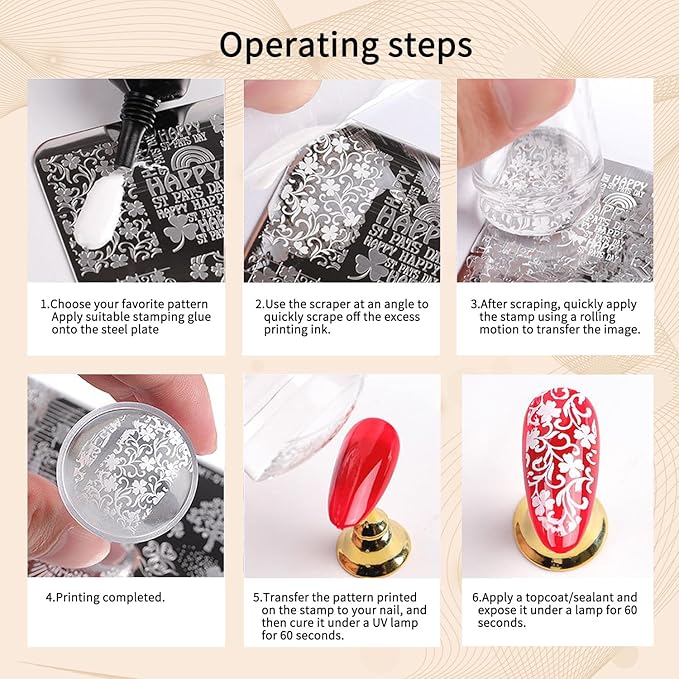 Nail Stamping Gel Polish Kit 4 Colors Nail Stamping Polish Gel Unleash Your Creativity with Our Stamping Gel Polish Nail Art Kit Ideal for Home User and Nail Salon SET4（Pink,Green, Silver, Purple）