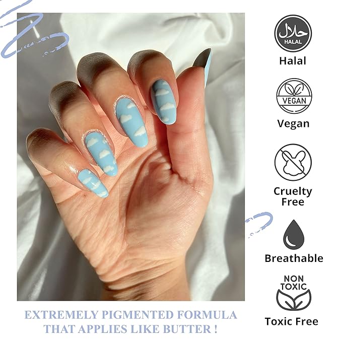 VIVRE Cosmetics Nail Polish - Quick Dry, Shiny, Halal, Vegan, Non-Toxic for Women and Girls - Long Lasting, Certified Breathable and Water Permeable - Ferris Wheel Affair