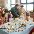 180PCS Highland Cow Paper Plates and Napkins Party Supplies Serve 60 | Brown - Image 7