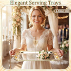 3 Pack Metal Serving Trays - Image 2
