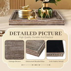 Wooden Decorative Tray, Rectangular Serving Tray - Image 6