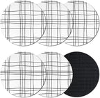 Modern Minimalist Lines Coasters Set of 6, Absorbent Coasters by Unknown