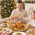 fMBB Large Serving Platter Set of 3, 16/14/12 Inch Porcelain Rectangular - Image 8