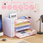 Desk Organizer, 4-Tier Desktop File Organizer - Image 3
