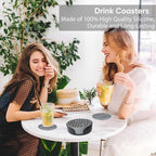 6Pcs Rubber Coasters for Drink - Image 3