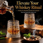 Spinning Whiskey Glasses, Rotating Glass, - Image 5