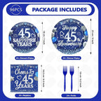 96Pcs 45th Anniversary Decorations - Image 2