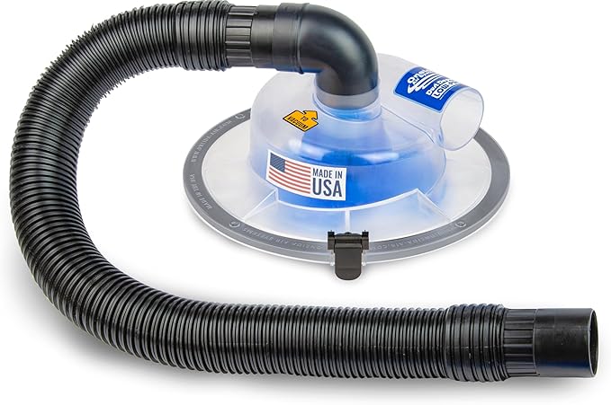 Dust Deputy Low-Pro Plus Cyclone Dust Separator – Engineered High Flow Wet/Dry Vacuum Kit – Fits Standard 5 Gallon Buckets – 2.5" Adapter & 3' Hose – Made in USA