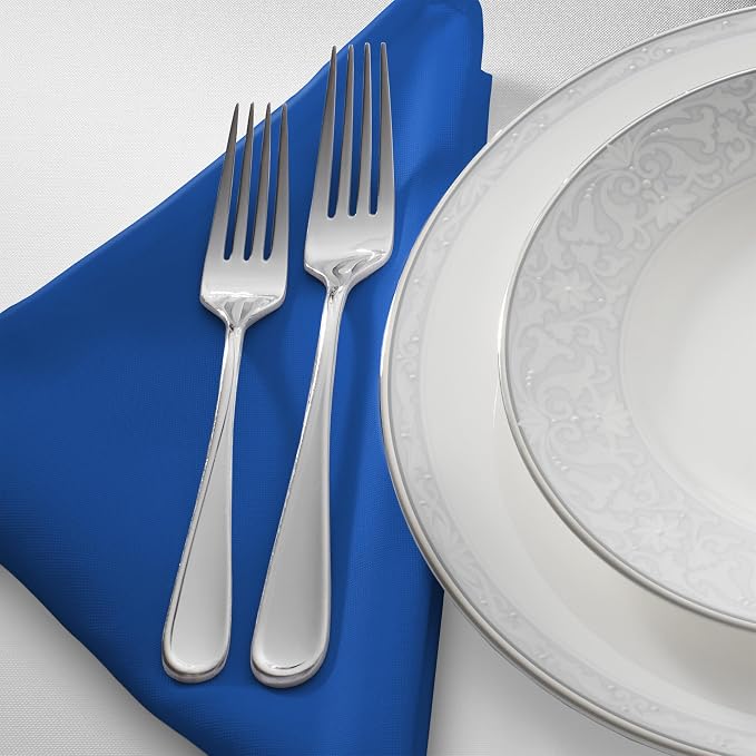 Lann's Linens Set of 12 Cloth Dinner Napkins, 20-inch Polyester Napkins - Image 2