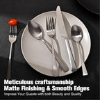 30-Piece Silverware Set, 18/10 Stainless Steel Flatware Set - Image 6