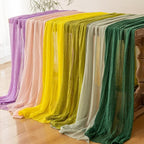 Grey Cheesecloth Table Runner 120 Inches - Image 6