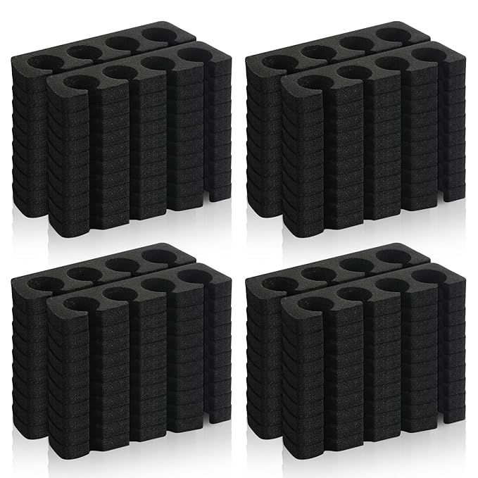 300 Pcs Toe Separators for Nail Polish Bulk Toe Separator Pedicure Correct Foot for Men Women Nail Polish Comfy Soft Pedicure Supplies (Black)