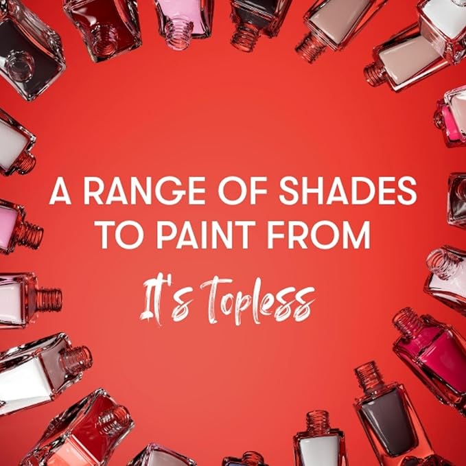 Nails Inc It's Topless Gel-Like Nail Polish, 4-in-1 Base Coat, Treatment, Color & Top Coat, Long Lasting, Strong, Chip Free Nails, Glossy Salon Quality Manicure, Air Dry Nail Polish, Shade Sydney