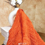 3Pcs Orange Cheesecloth Table Runner Fall Bridal Shower Home Decor | 35x120 - Image 5
