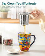 vancasso 18 Oz Tea Infuser Mug - Image 5