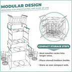 Sorbus Buffet Caddy — 7-Piece Stackable Set Includes Plate, and Silverware - Image 5