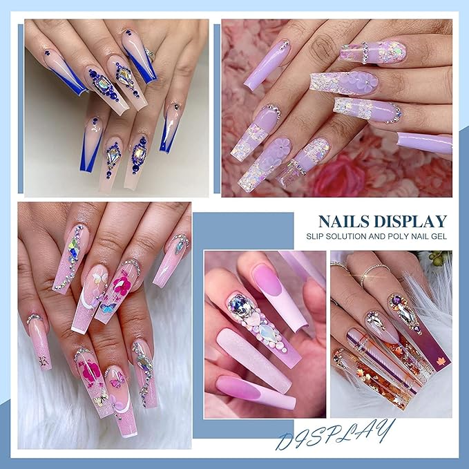 Slip Solution For Poly Nail Gel 4oz With Dual-Ended Brush Poly Gel Nail Kit Professional Gel Cleanser for UV & LED Gels.Ideal for Nails DIY Beginners