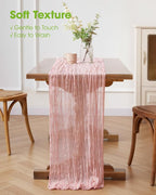 Pureegg 2-Pack Cheesecloth Table Runner, Baby Shower, Wedding and Farmhouse - Image 4
