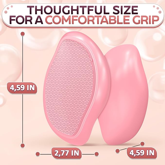 Nano Glass Foot File Callus Remover – 4.6" Glass Foot Scrubber Dead Skin Remover for Feet, Ergonomic Heel Scraper for Cracked Heels, Scratch-Resistant – Moisture-Resistant & Gentle Cleansing