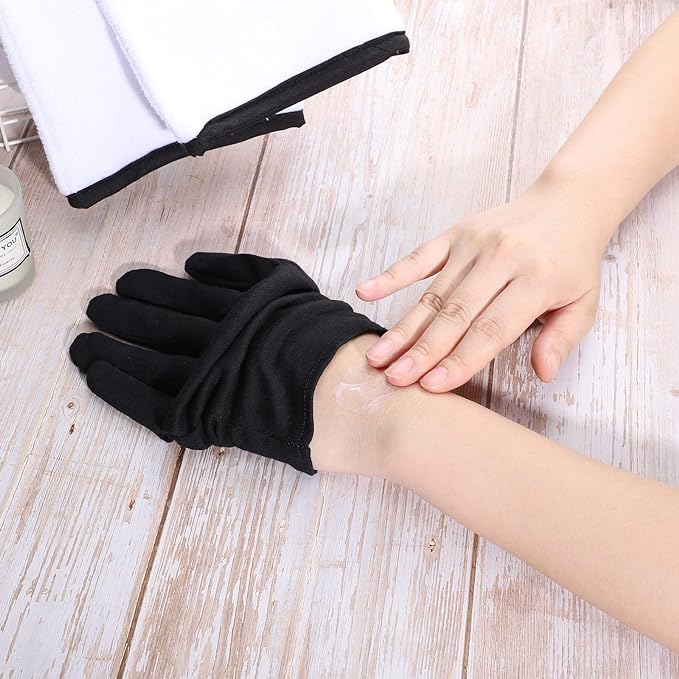 10 Pairs Large Archival Photo Gloves - Black Work Gloves For Handling Art Working Photography Men & Womens Cloth Gloves Liners Bulk for Handling Jewelry, Film, Photo, Coin Metal Inspection