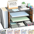 Desk Organizer, 4-Tier Desktop File Organizer by OPNICE
