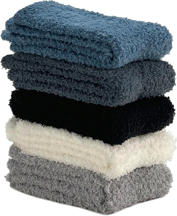 TEHOOK Warm & Cozy Gifts for Women, Stocking Stuufers, Fluffy Fuzzy Plush Sleeping Slipper Socks - Soft Warm Fabric