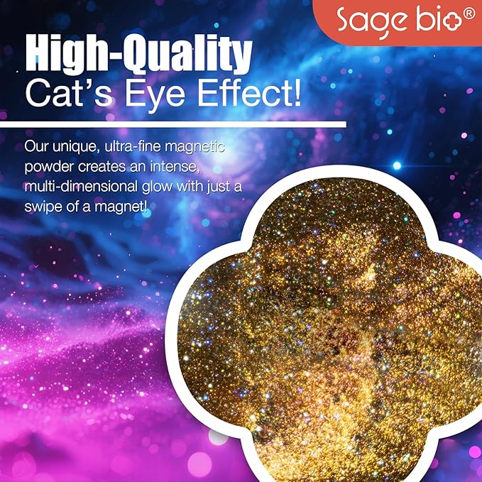 Cat Eye Gel Nail Polish, 15ml Magnetic Gel, High-Gloss, Long-Lasting, Magnetic Stick for DIY Manicures, 3D Effect, Rich & Vibrant Colors, 06