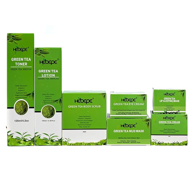 Green Tea Matcha Mud Mask with Aloe Vera, Deep Cleansing, Hydrating, and Relaxing Volcanic Clay Facial Mask