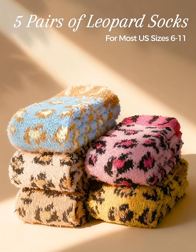 TEHOOK Warm & Cozy Gifts for Women, Stocking Stuufers, Fluffy Fuzzy Plush Sleeping Slipper Socks - Soft Warm Fabric