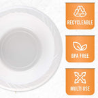 400 Count Disposable 5 ounce White Plastic Dessert Bowls - Image 5